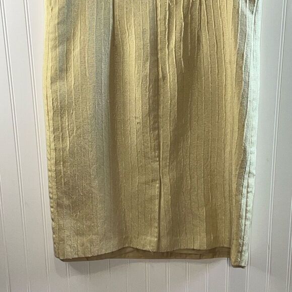 AS-HRO Vintage Jacket With Dress Womens Size 12 Tan Ribbed Long Sleeve Button Up - Picture 9 of 9